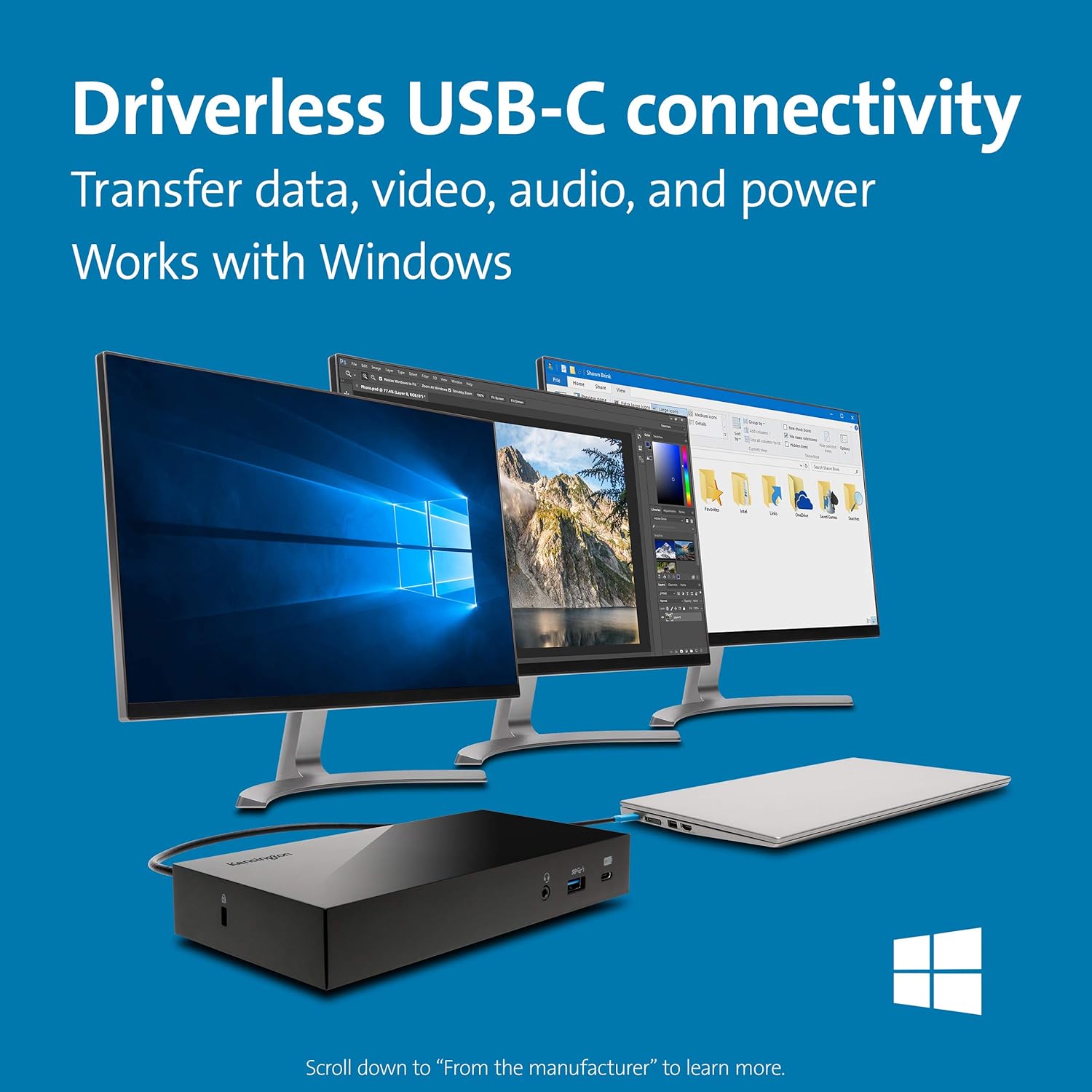 Kensington SD4800P Universal Docking Station Triple Display for Mac and Windows - Popular trends empire