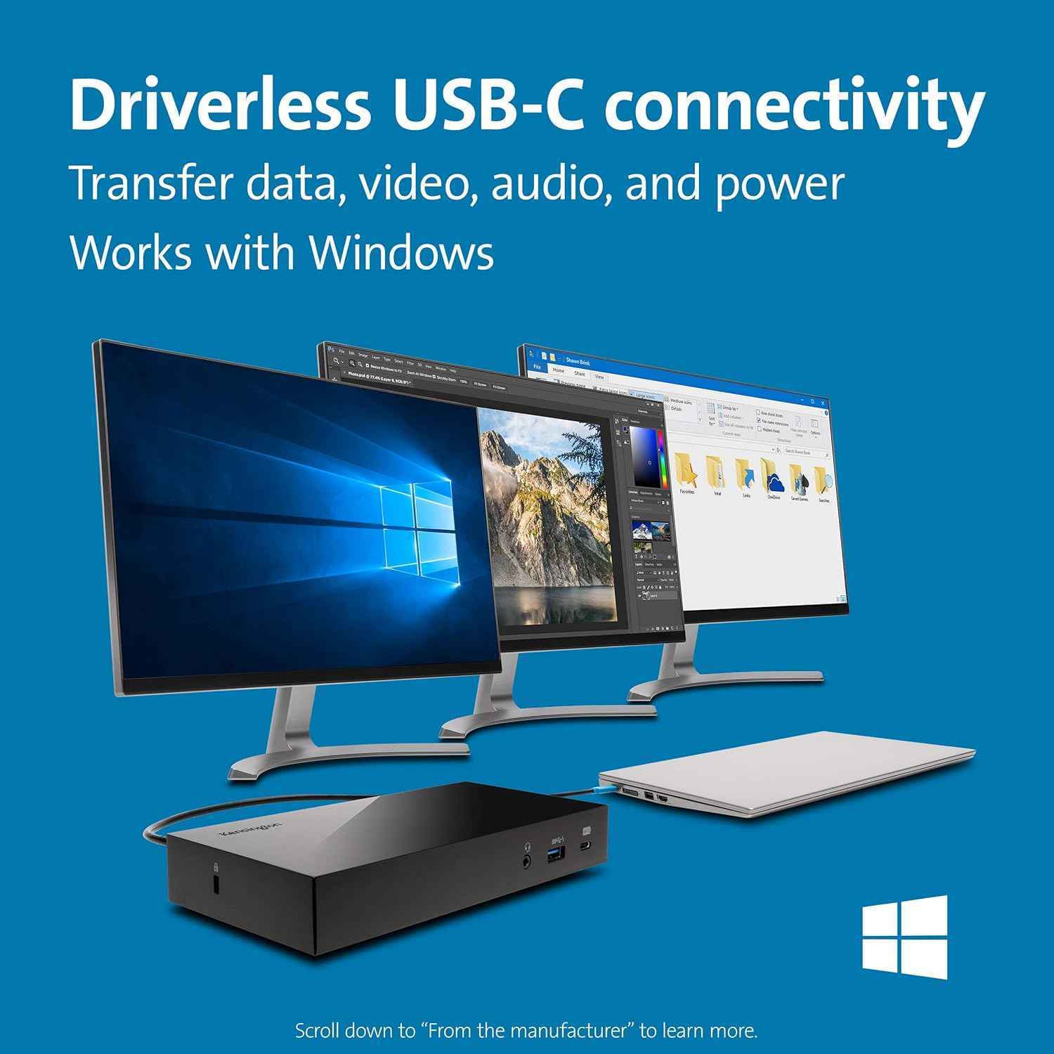 Kensington SD4800P Universal Docking Station Triple Display for Mac and Windows - Popular trends empire