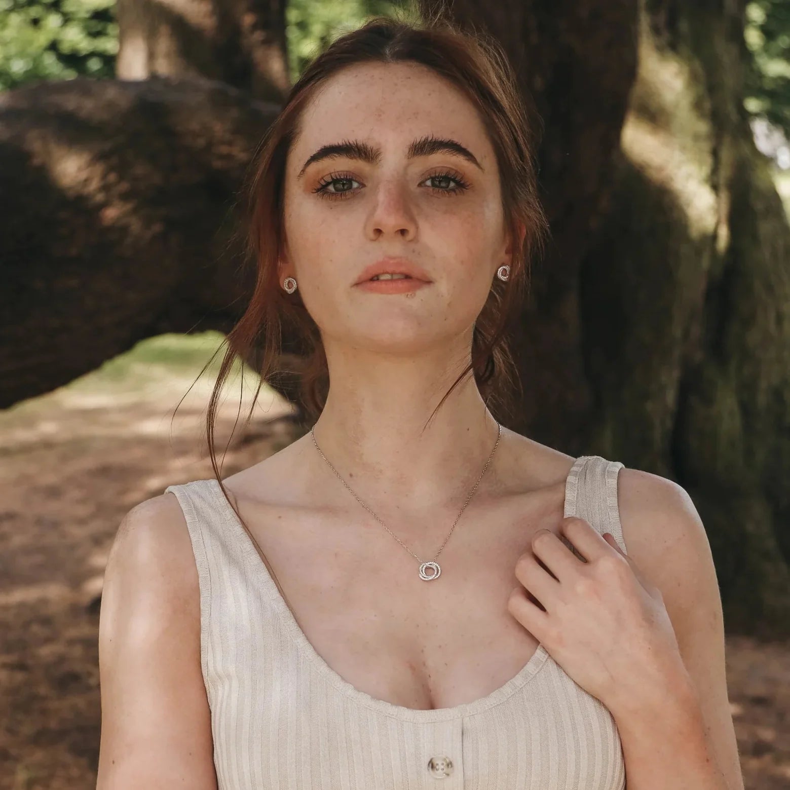 Layered Circle CZ Necklace - Popular trends empire