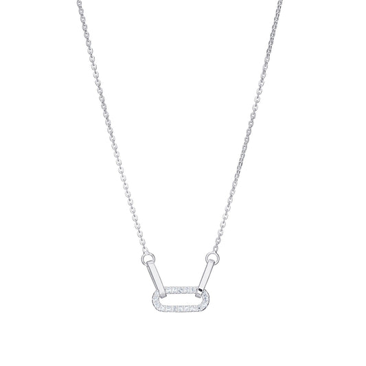 Looped Cubic Zirconia Necklace - Popular trends empire