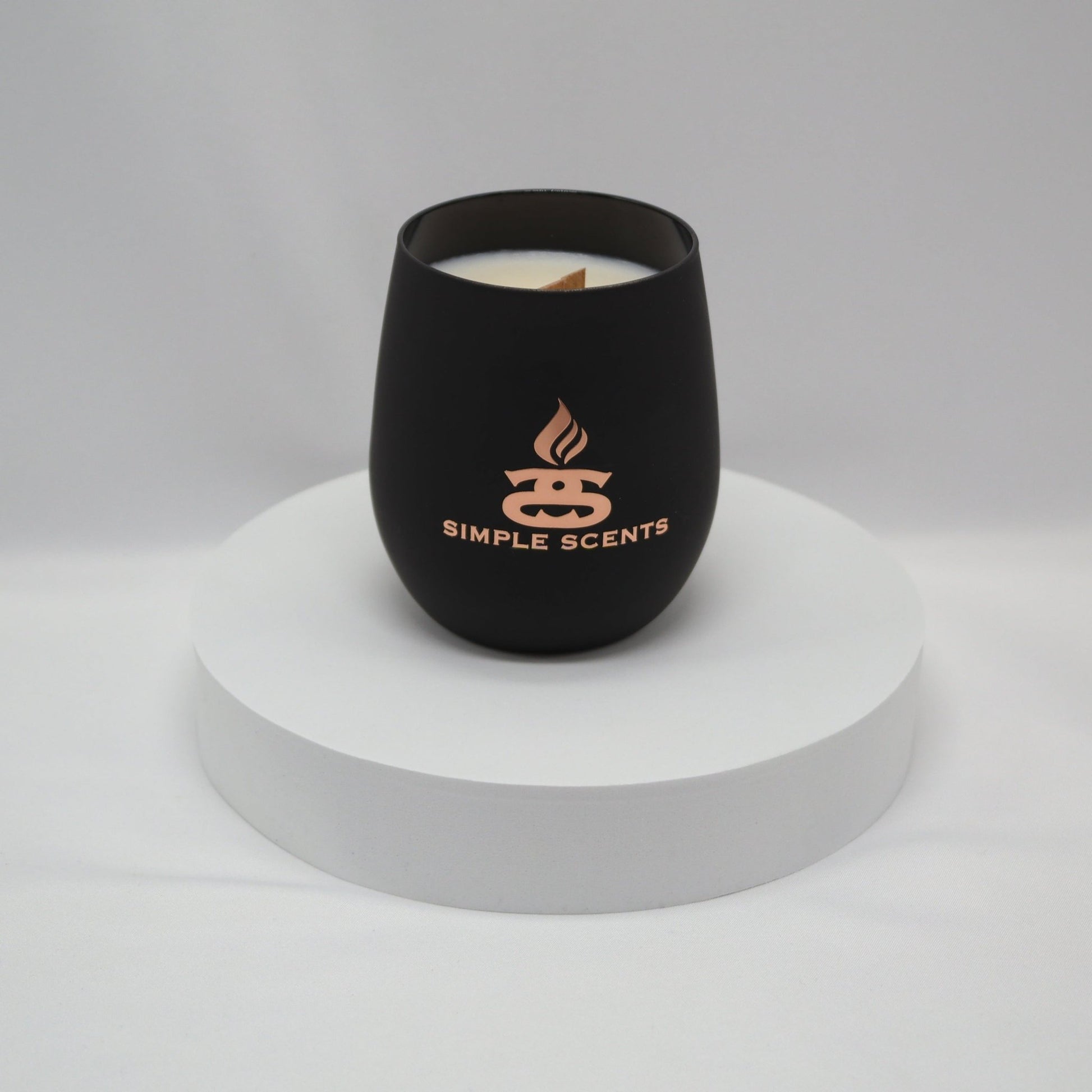 Luna - Simple Scents Luxe Rosé Noir Wooden Wick Soy Candle - Popular trends empire