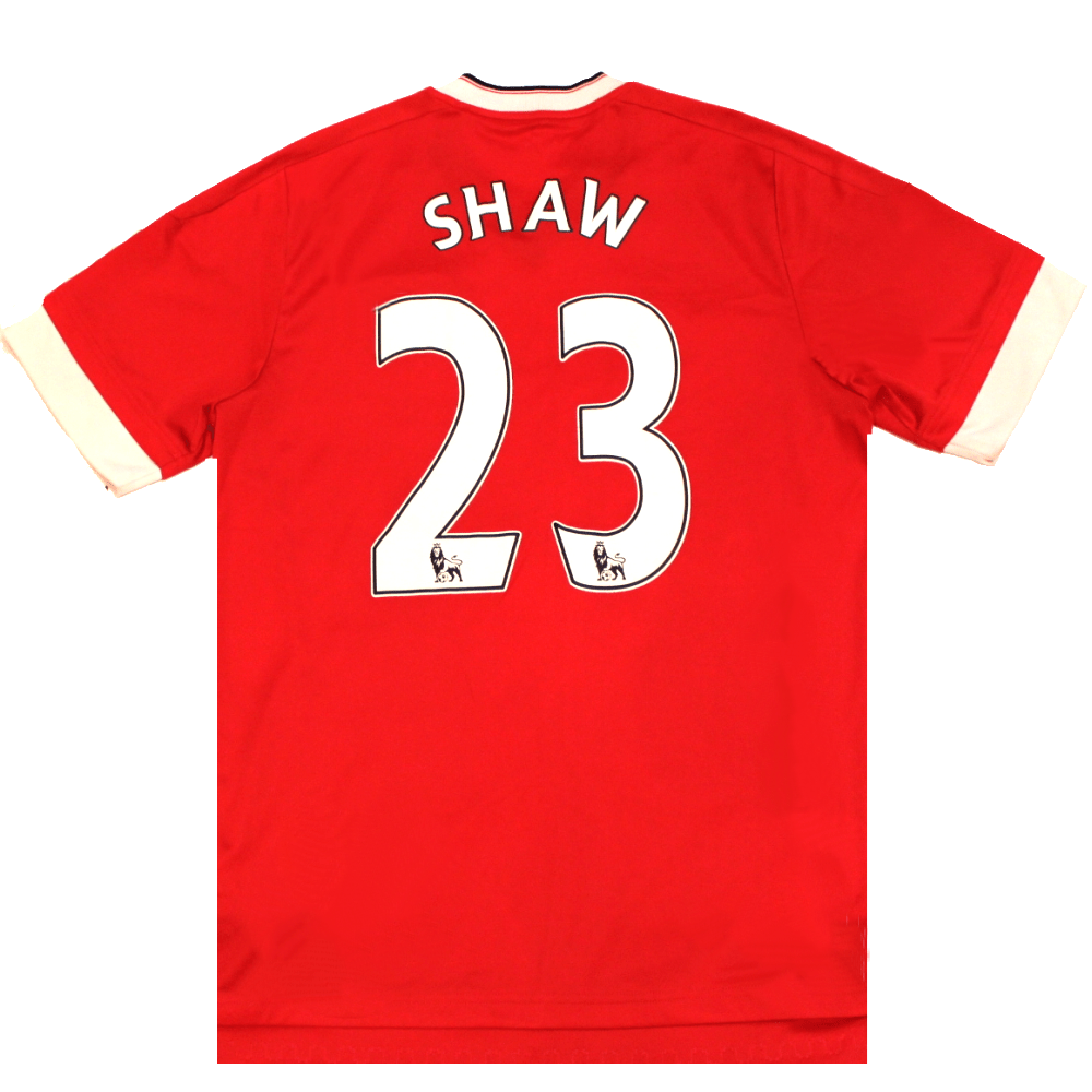 Manchester United 2015 - 2016 Home Shirt SHAW (Excellent) M - Popular trends empire