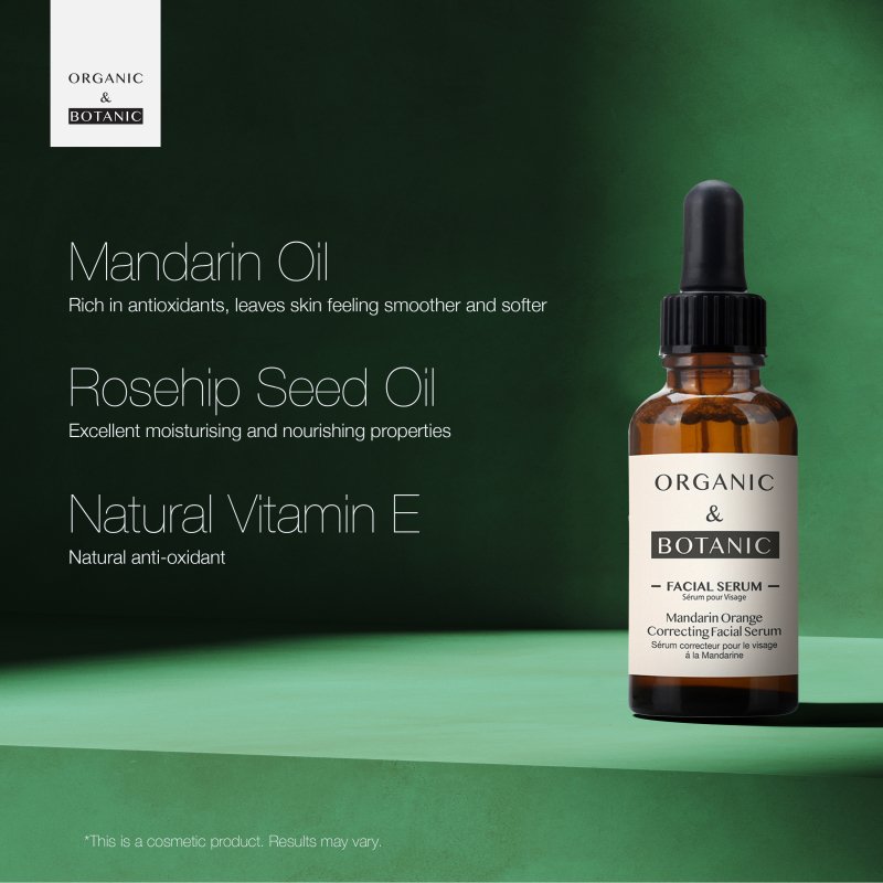 Mandarin Orange Correcting Facial Serum - 30ml - Brightening & Hydrating with Vitamin C, Aloe Vera, & Sea Buckthorn for Radiant, Even - Toned Skin - Popular trends empire