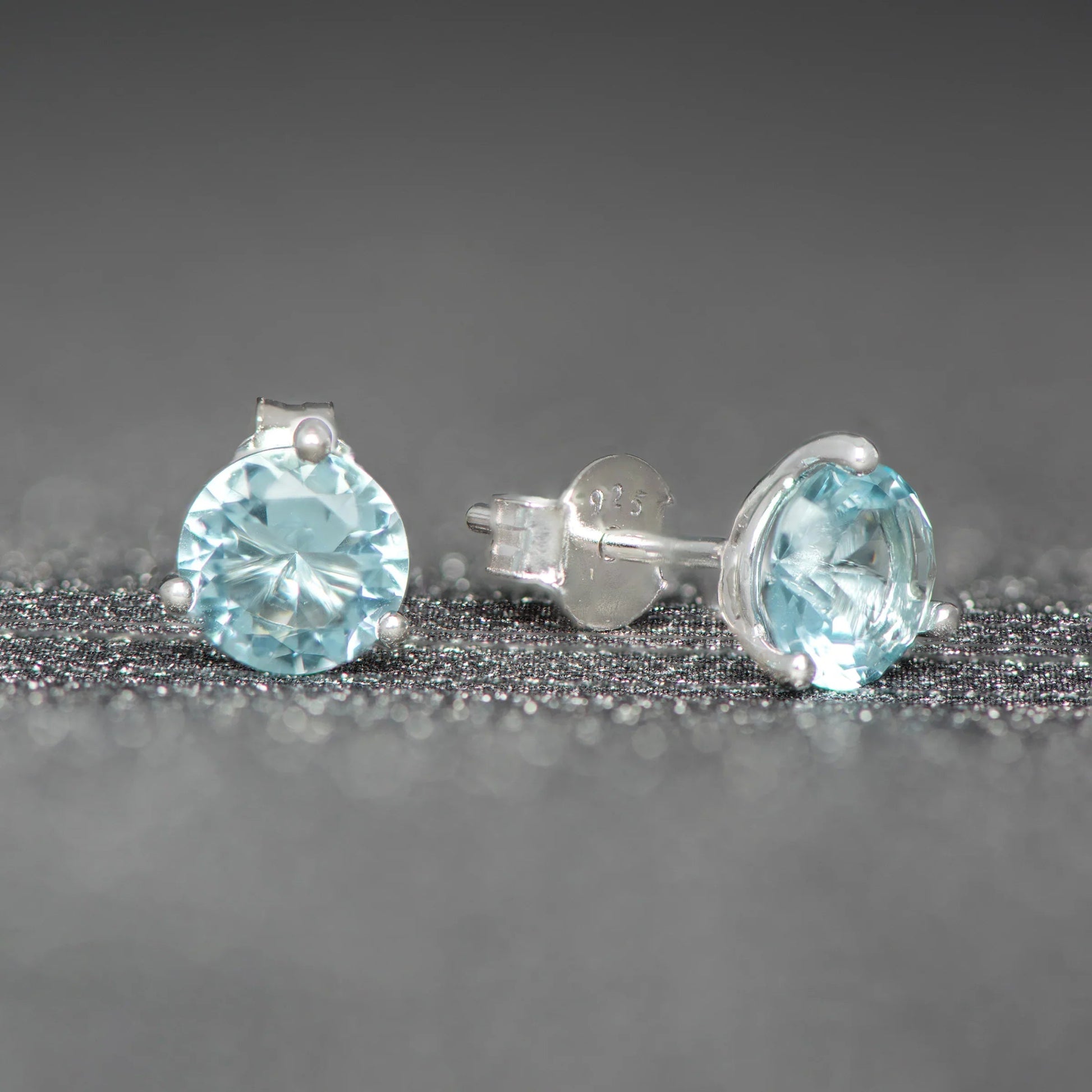 March Birthstone Stud Earrings - Popular trends empire