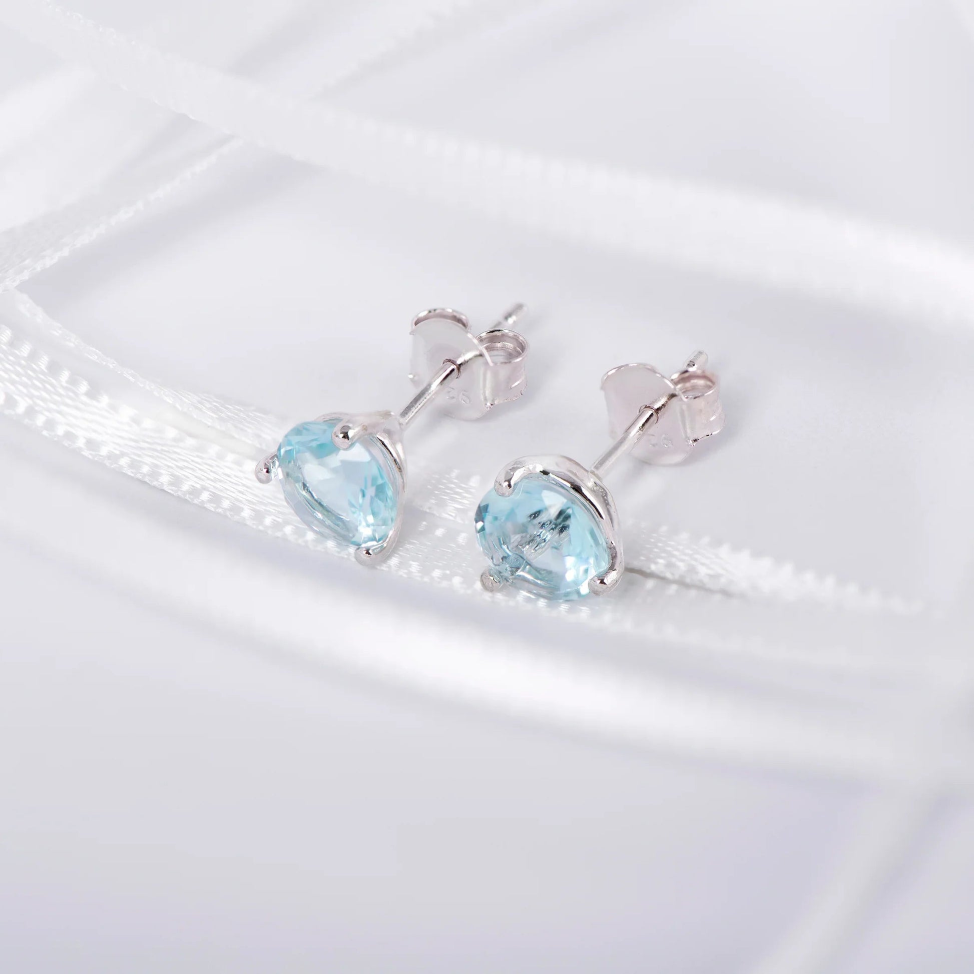 March Birthstone Stud Earrings - Popular trends empire