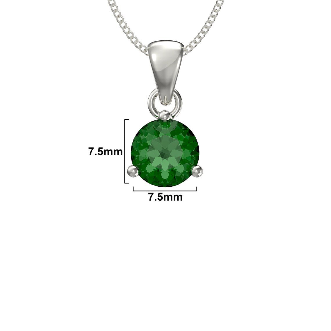 May Birthstone Pendant Necklace - Popular trends empire