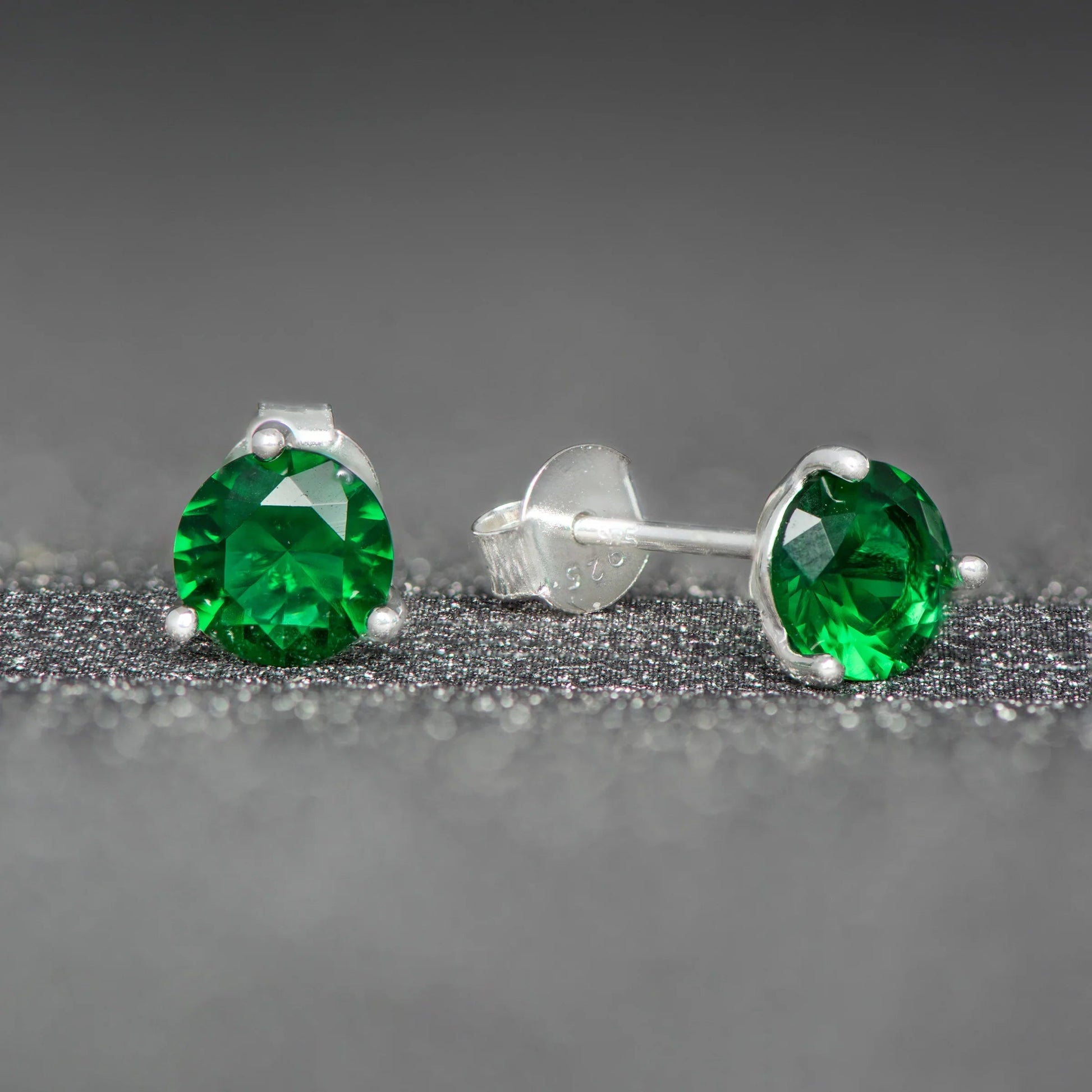 May Birthstone Stud Earrings - Popular trends empire
