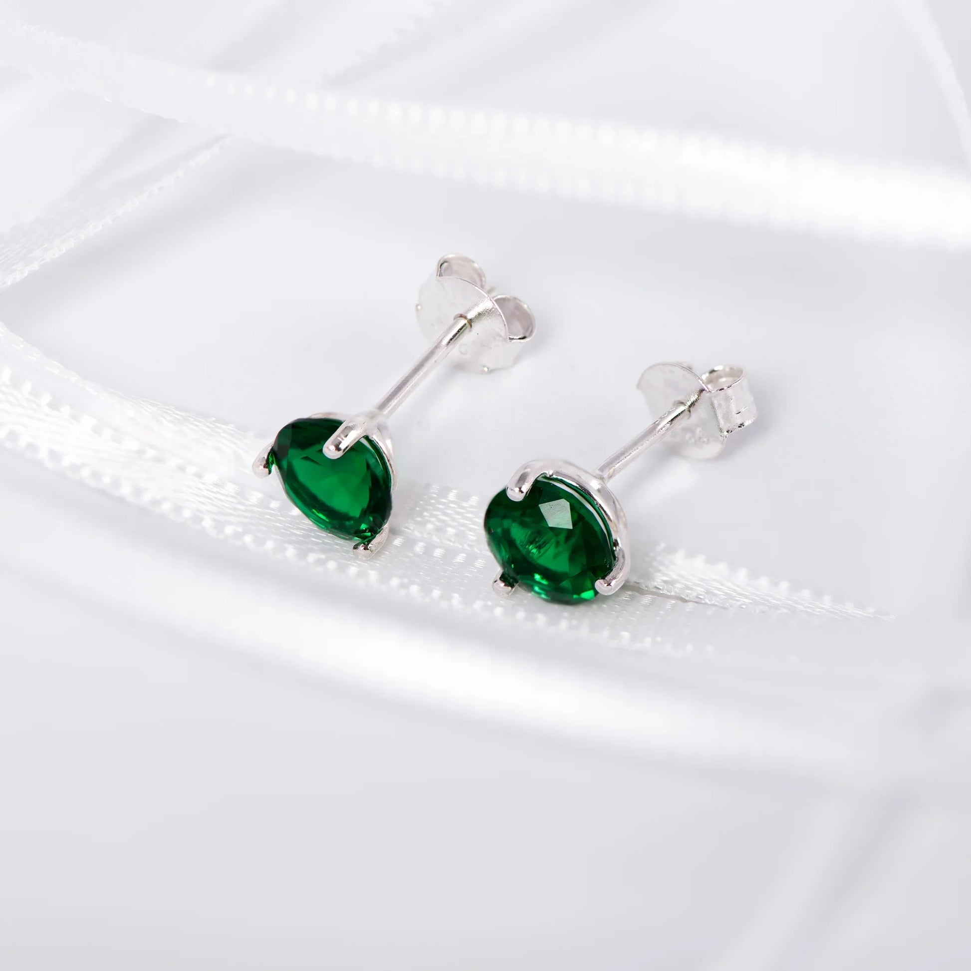 May Birthstone Stud Earrings - Popular trends empire