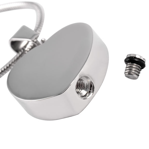 Memorial Ashes Pendant – Engraved Stainless Steel Heart Cremation Jewelry Gift - Popular trends empire