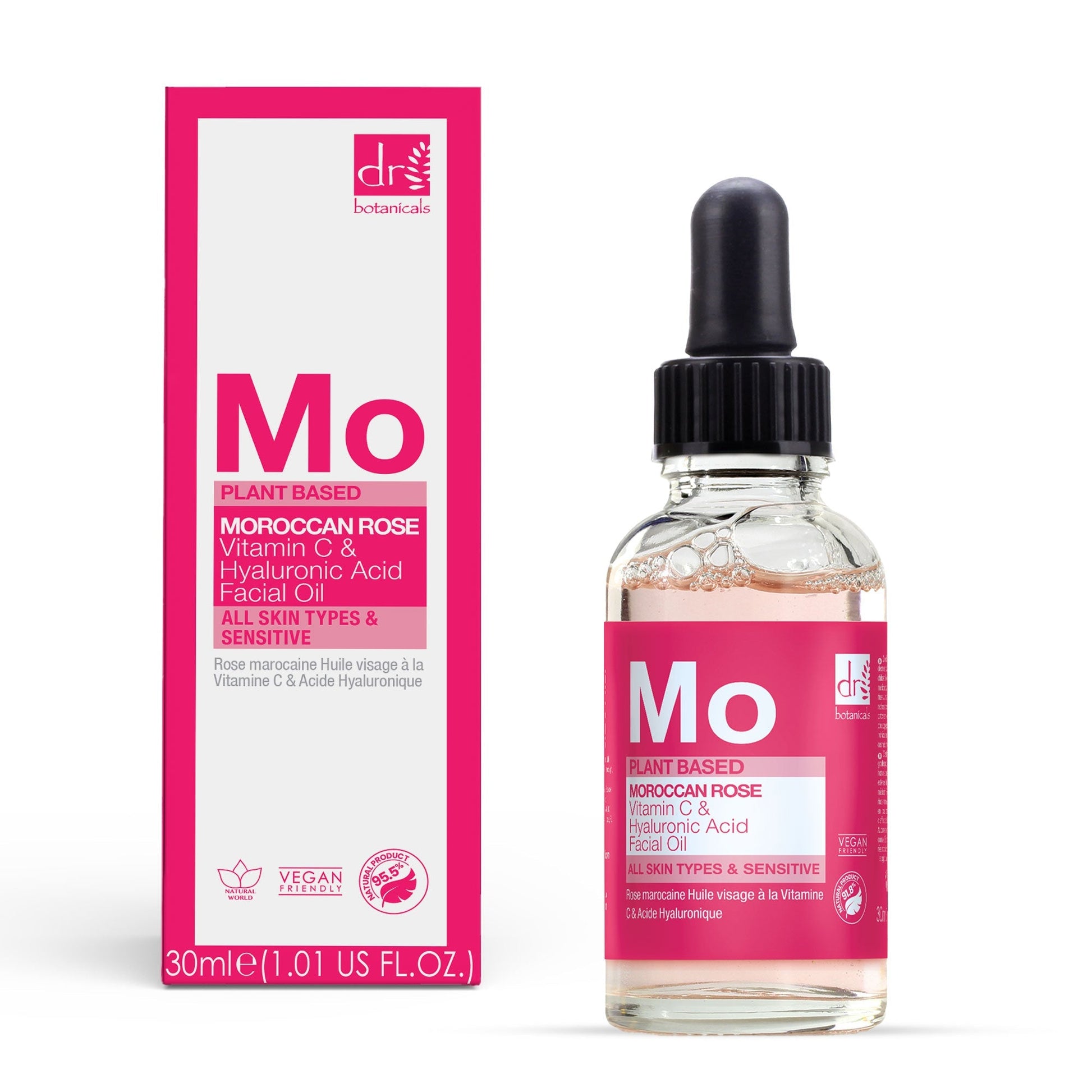 Moroccan Rose Facial Oil with Hyaluronic Acid & Vitamin C - Popular trends empire