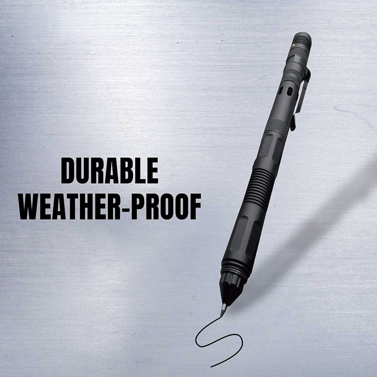 Multi Functional Tac Pen 9 in 1 High Grade Aluminium With Wallet Tool Card - Popular trends empire