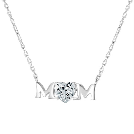 Mum Cubic Zirconia Necklace - Popular trends empire