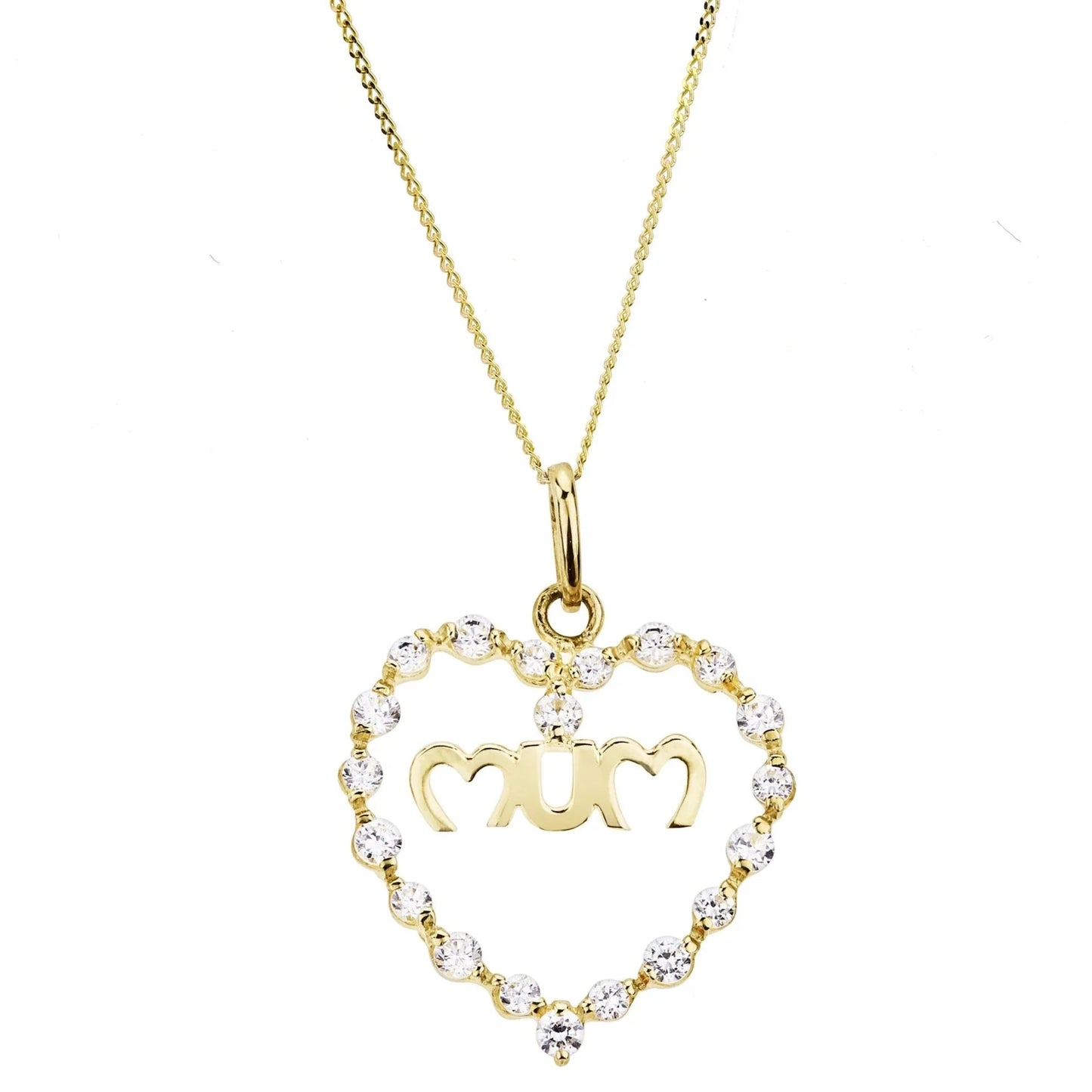 Mum Cubic Zirconia Pendant Necklace - Popular trends empire