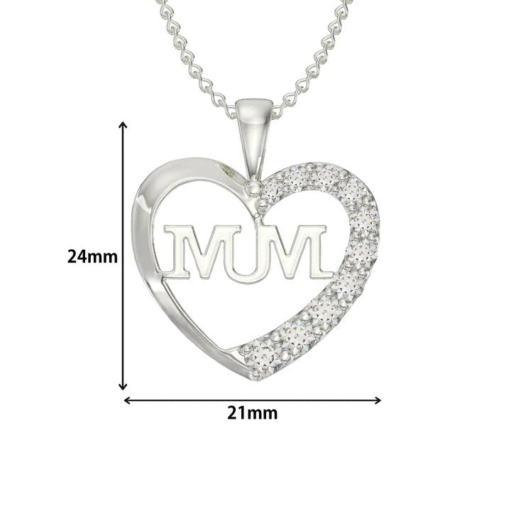 Mum Heart Pendant Necklace - Popular trends empire