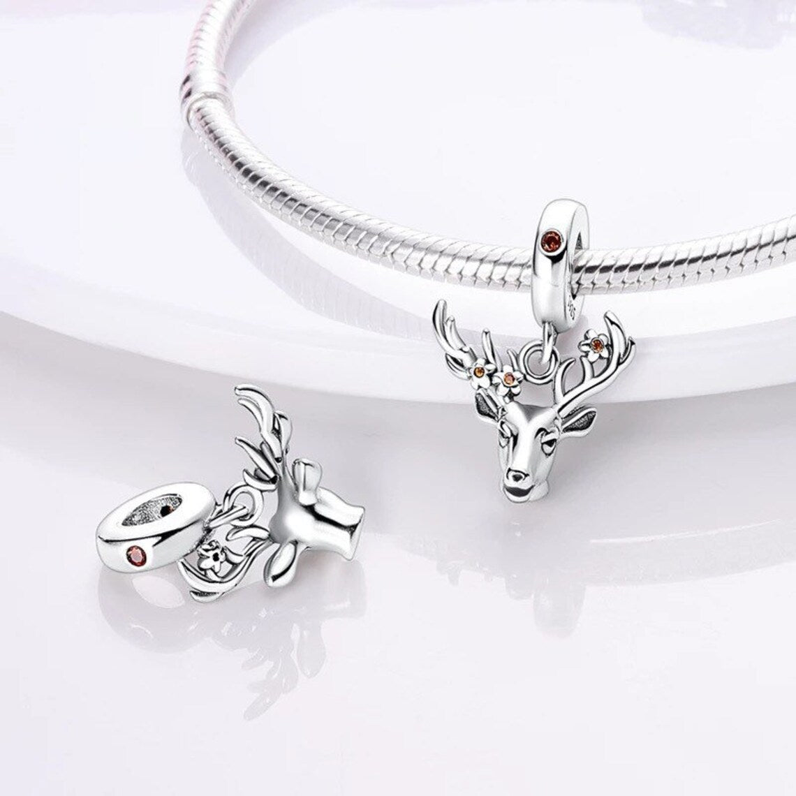 Mystical Spring Deer Dangle Charm - Popular trends empire