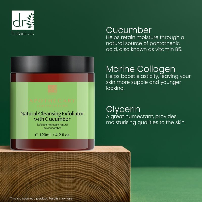 Natural Cleansing Exfoliator with Cucumber 120ml - Popular trends empire