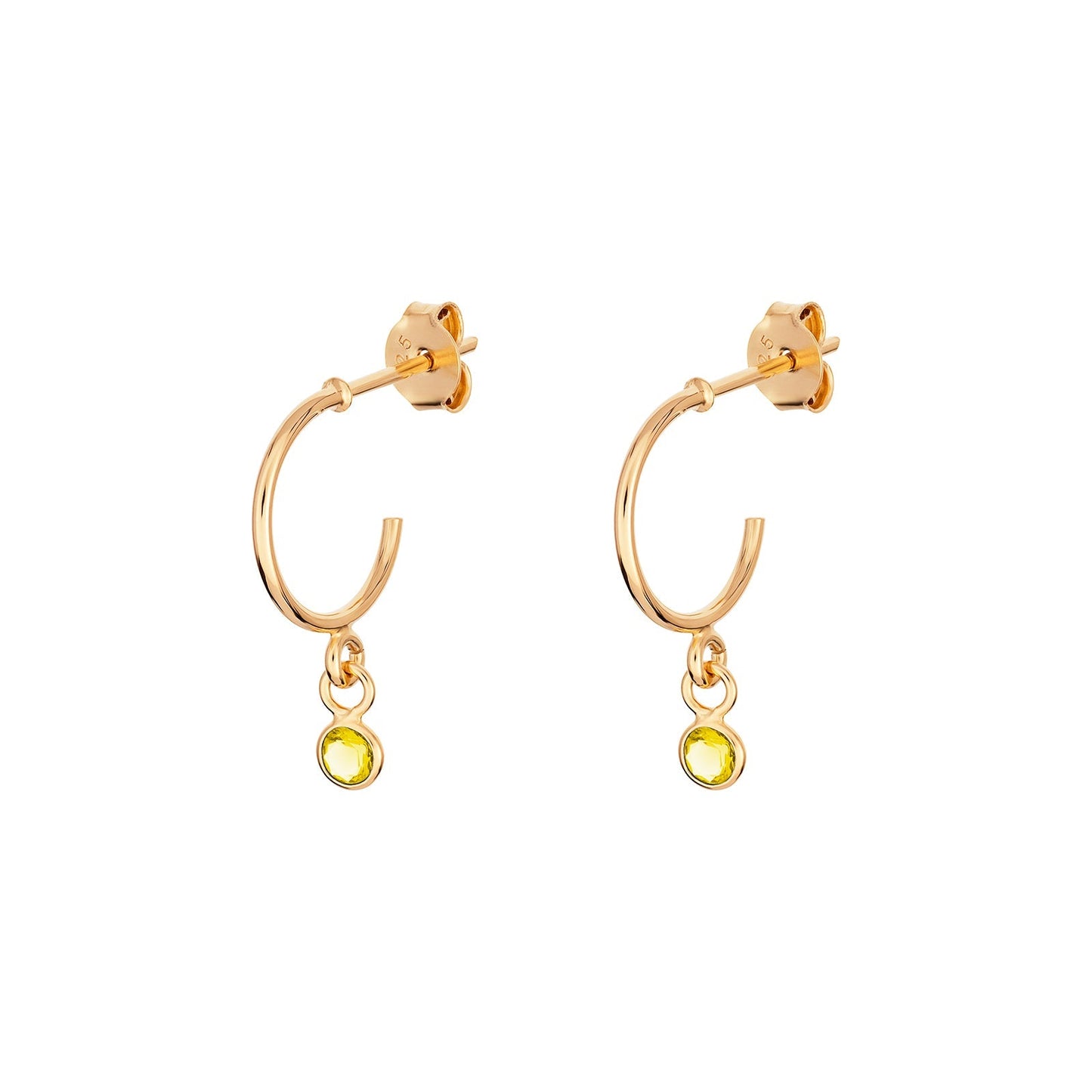 November Birthstone Hoop Earrings - Popular trends empire