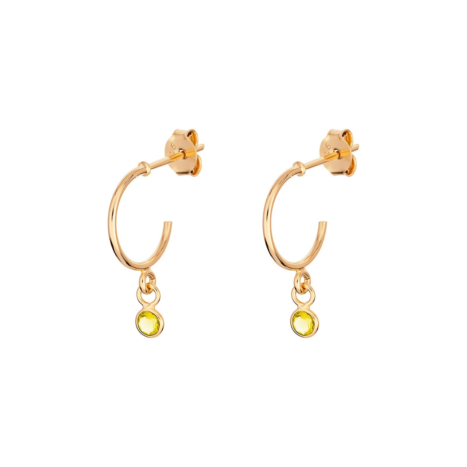 November Birthstone Hoop Earrings - Popular trends empire