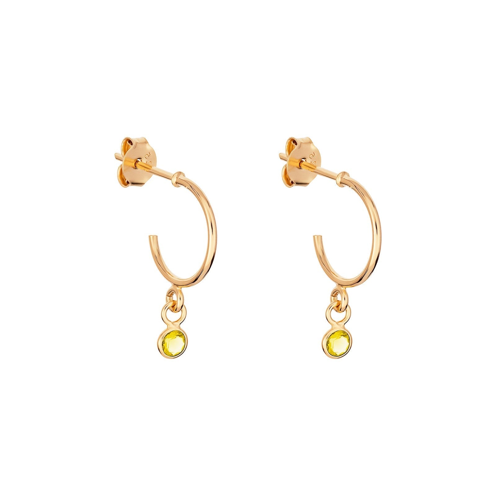 November Birthstone Hoop Earrings - Popular trends empire