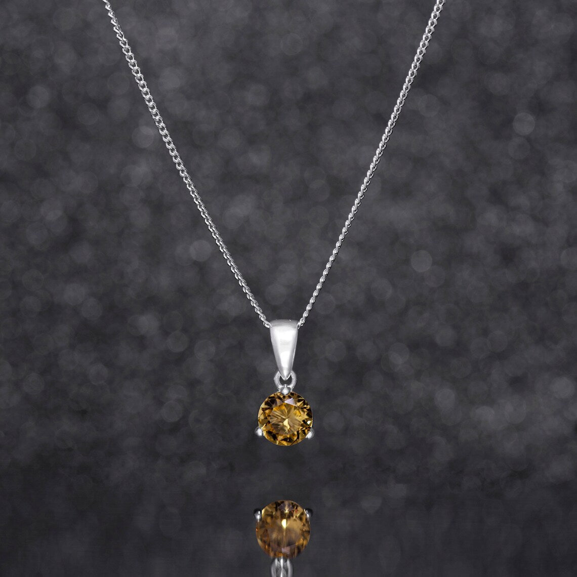 November Birthstone Pendant Necklace - Popular trends empire