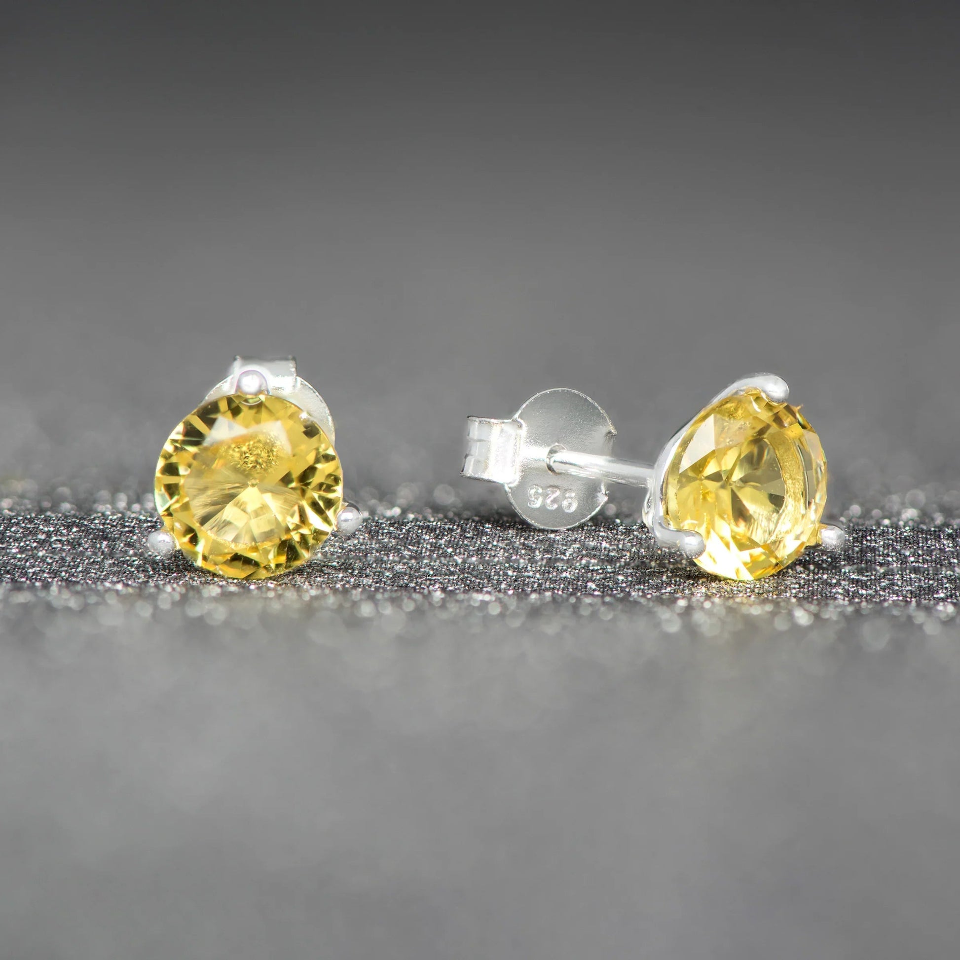 November Birthstone Stud Earrings - Popular trends empire