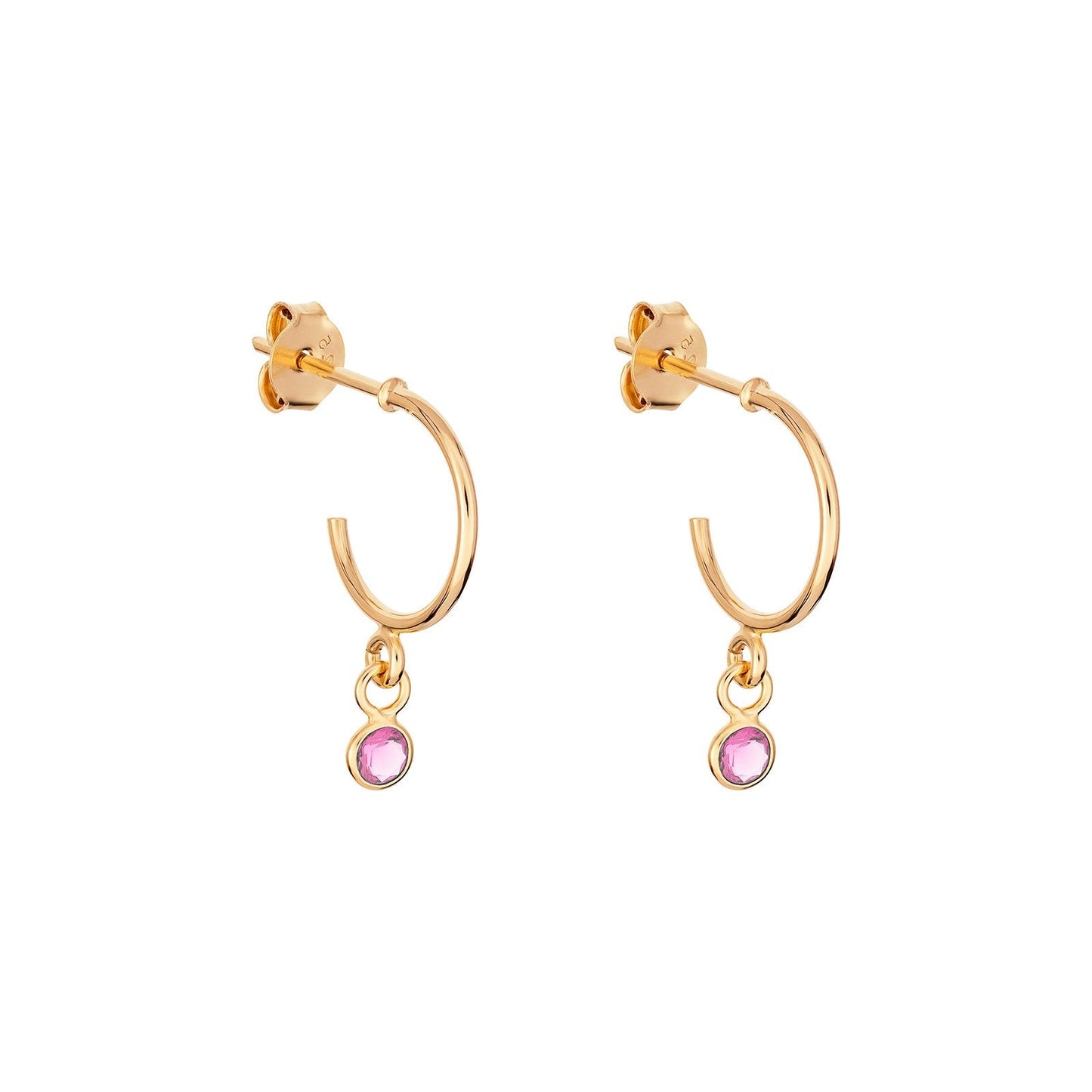 October Birthstone Hoop Earrings - Popular trends empire