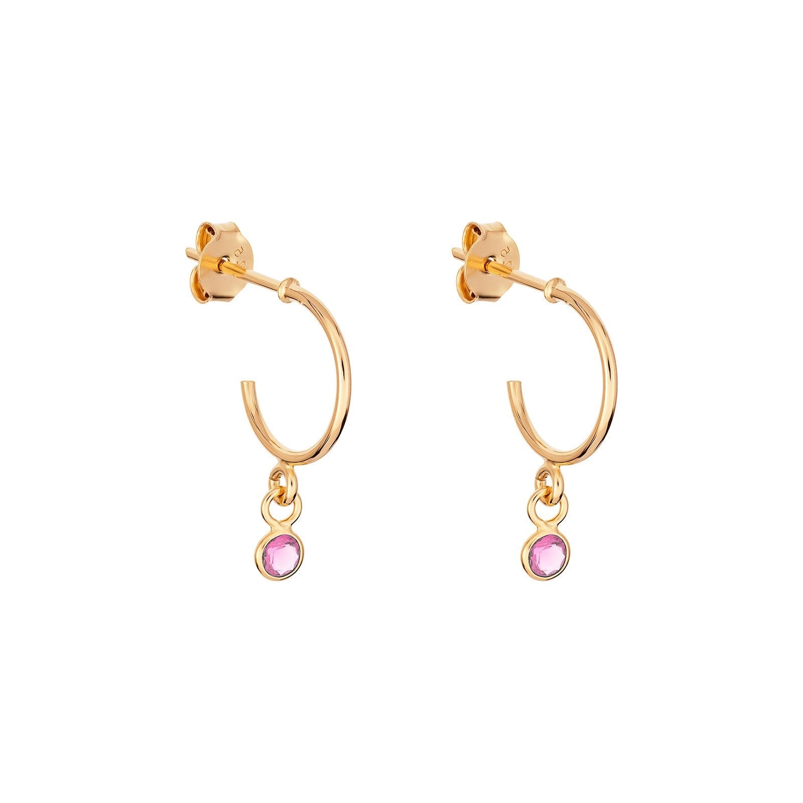 October Birthstone Hoop Earrings - Popular trends empire