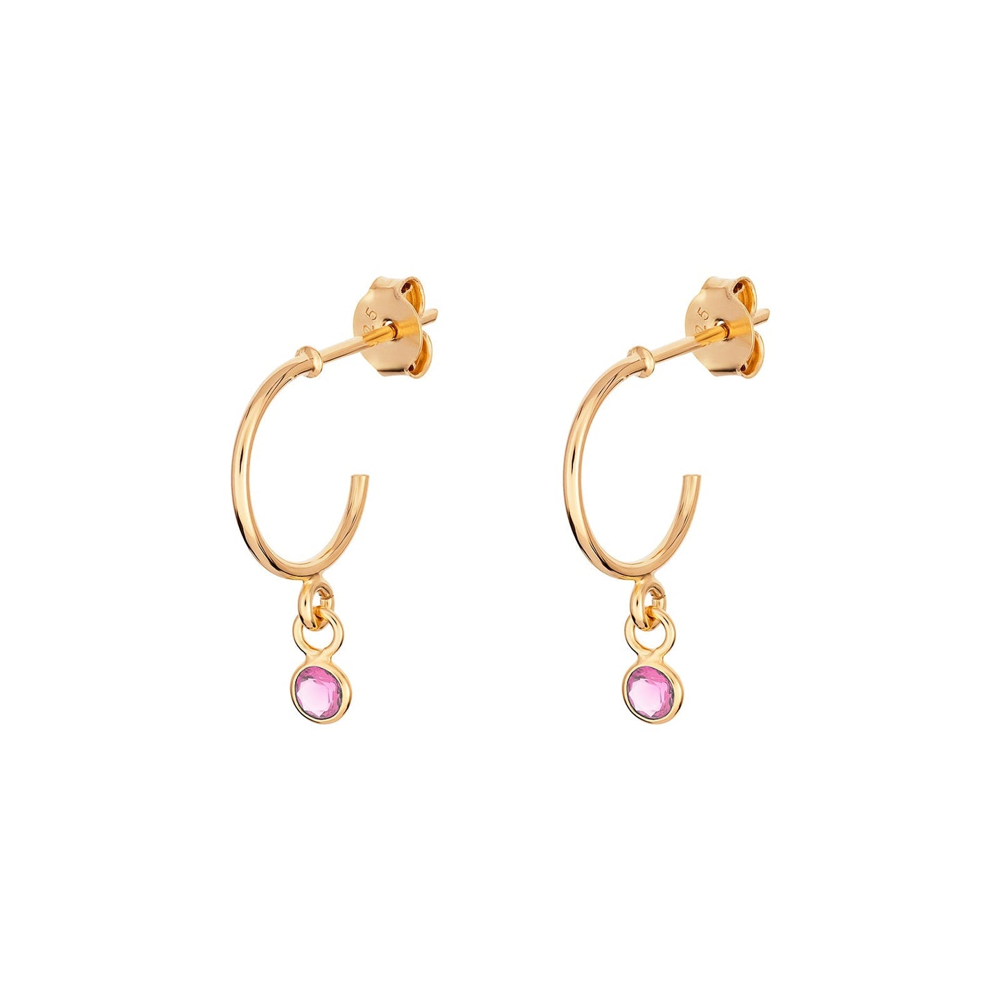 October Birthstone Hoop Earrings - Popular trends empire