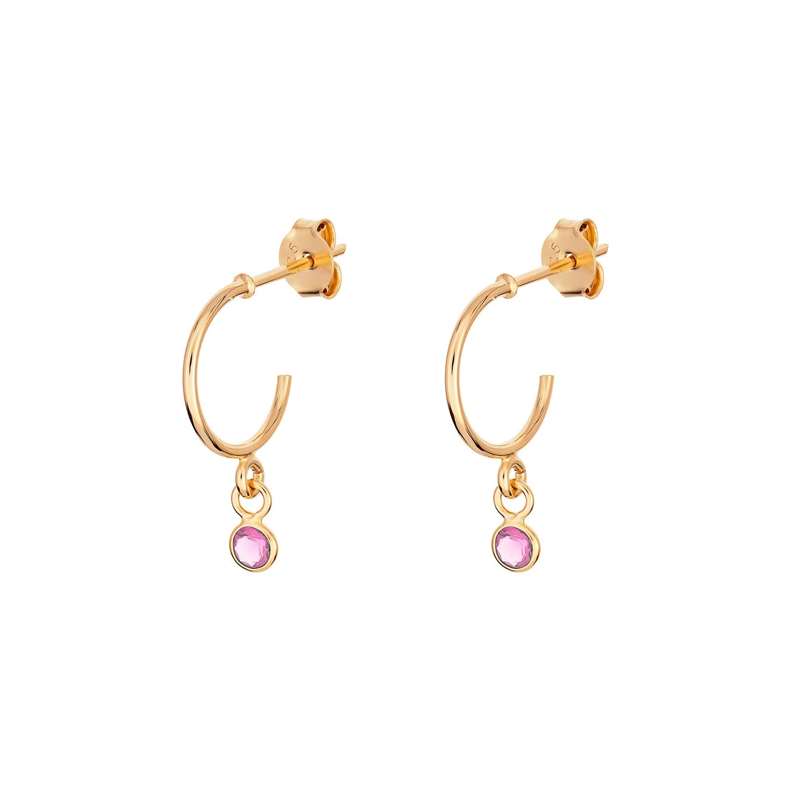 October Birthstone Hoop Earrings - Popular trends empire