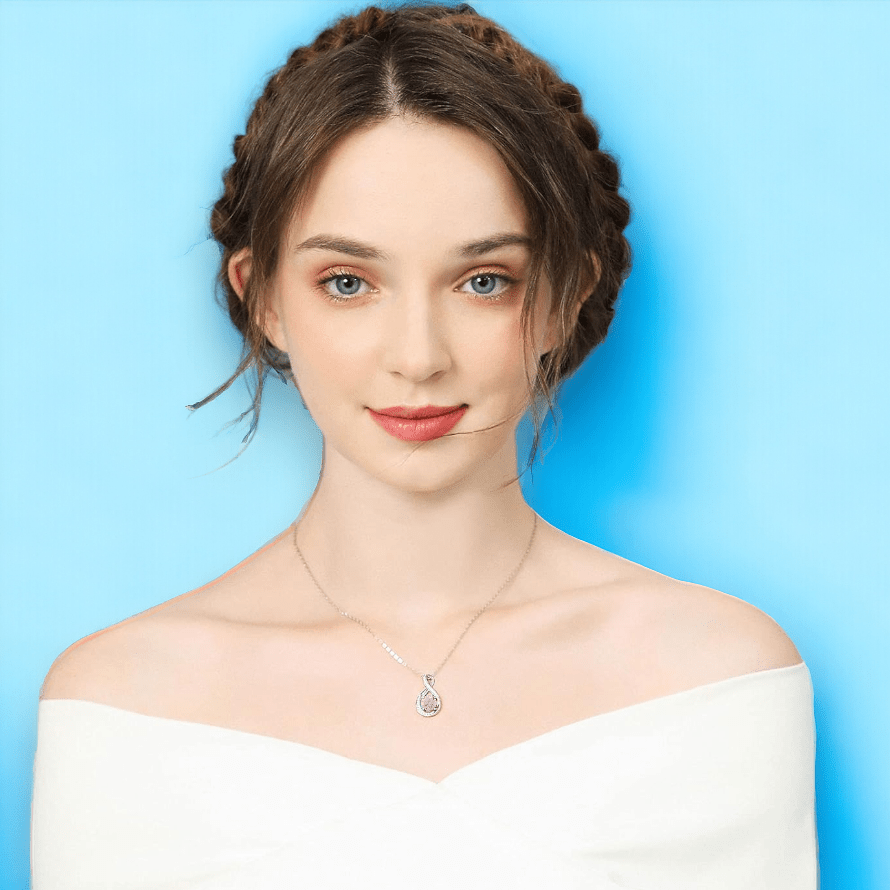 October Birthstone Infinity Pendant Necklace - Popular trends empire