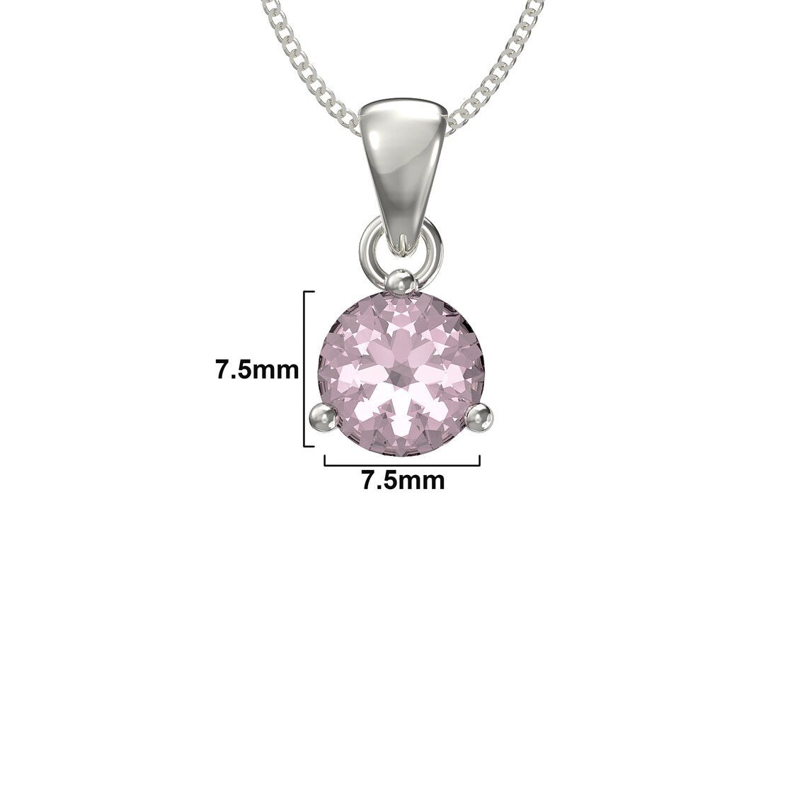 October Birthstone Pendant Necklace - Popular trends empire