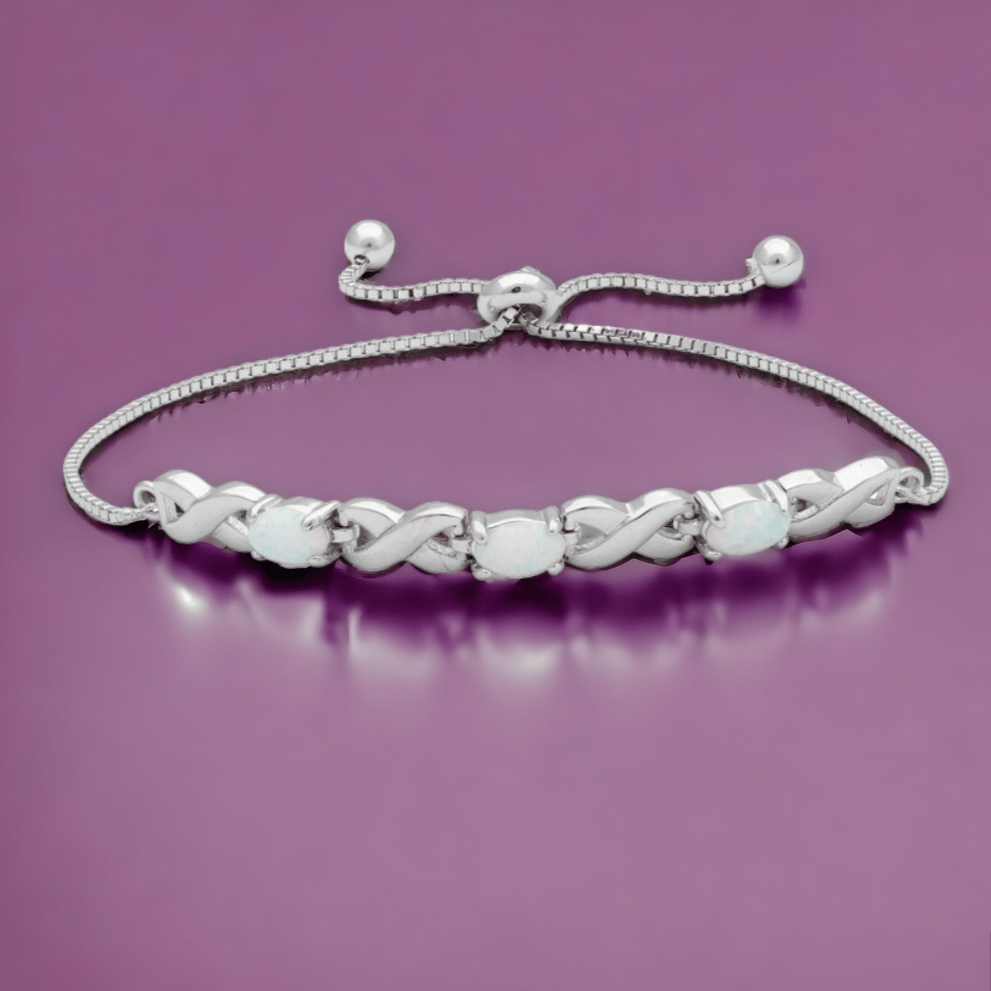 Opal Infinity Weave Bolo Bracelet - Popular trends empire