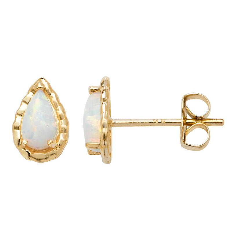 Opal Teardrop Stud Earrings - Popular trends empire