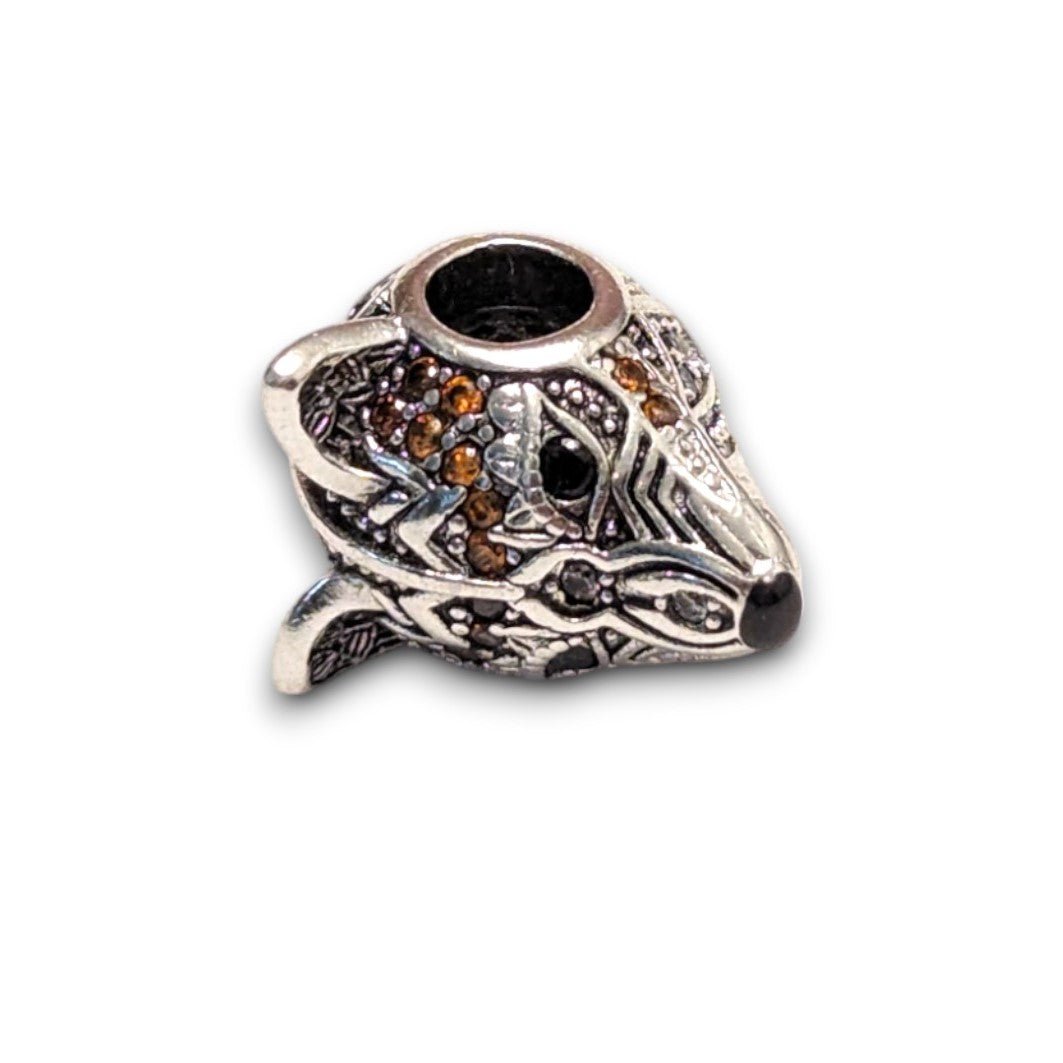 Orange Cubic Zirconia Fox Charm - Popular trends empire