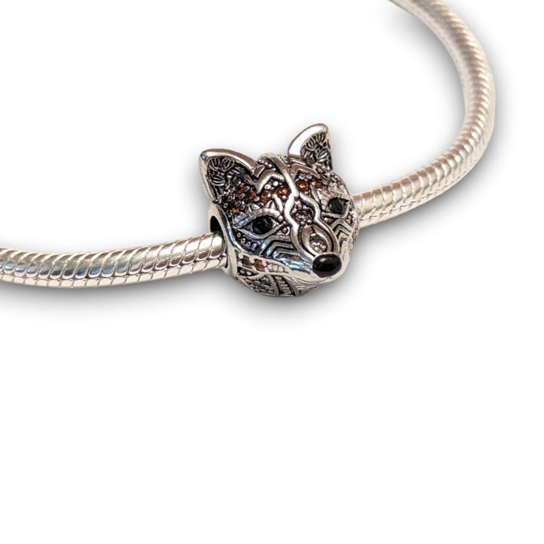 Orange Cubic Zirconia Fox Charm - Popular trends empire