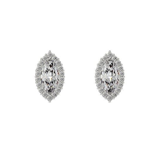 Oval Cubic Zirconia Earrings - Popular trends empire