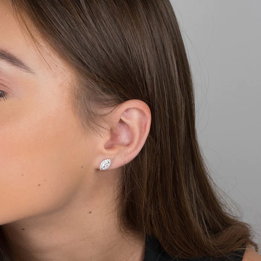 Oval Cubic Zirconia Earrings - Popular trends empire