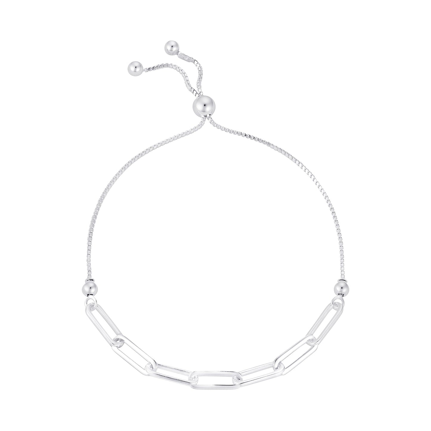 Paperclip Link Bolo Bracelet - Popular trends empire