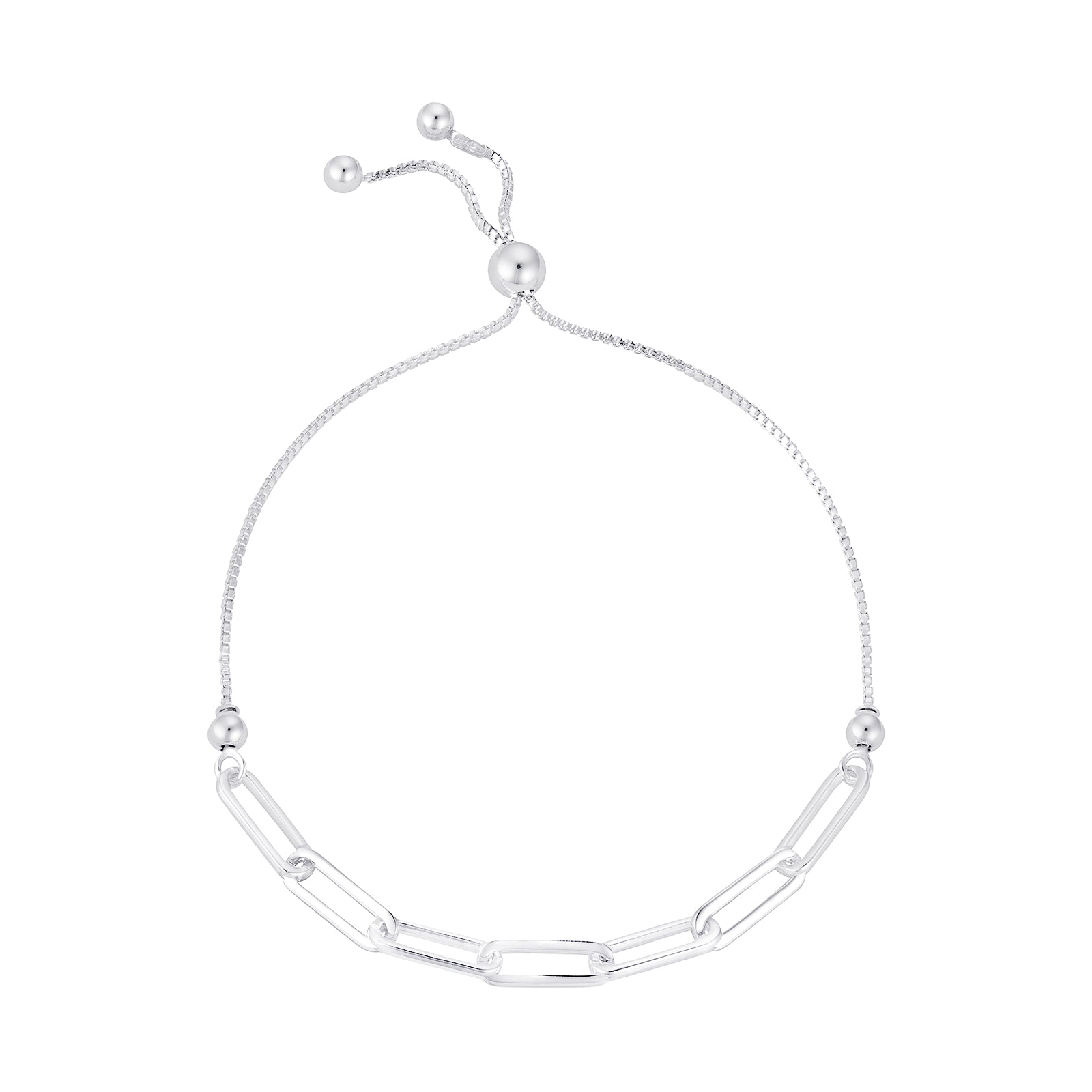 Paperclip Link Bolo Bracelet - Popular trends empire