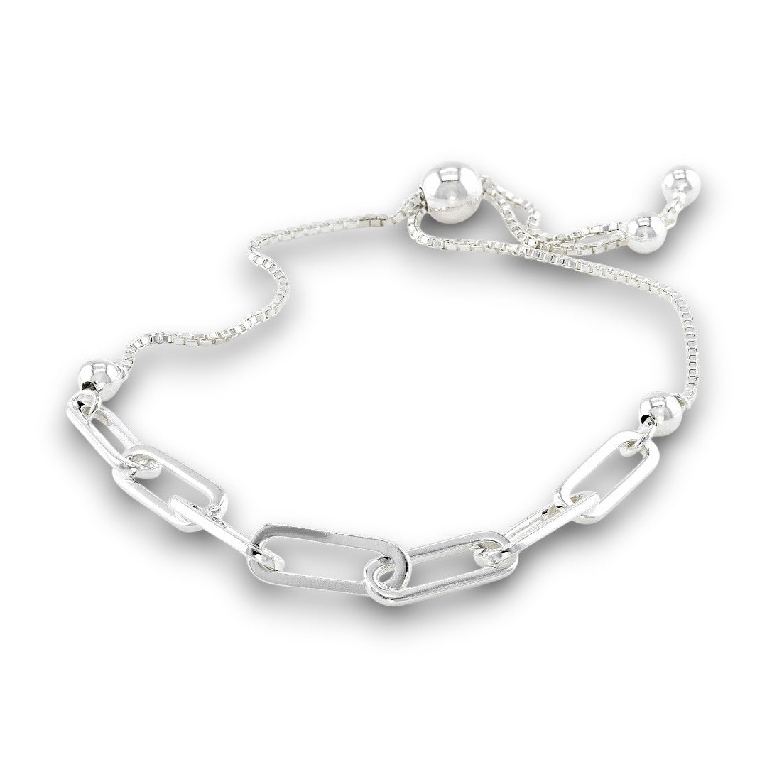 Paperclip Link Bolo Bracelet - Popular trends empire