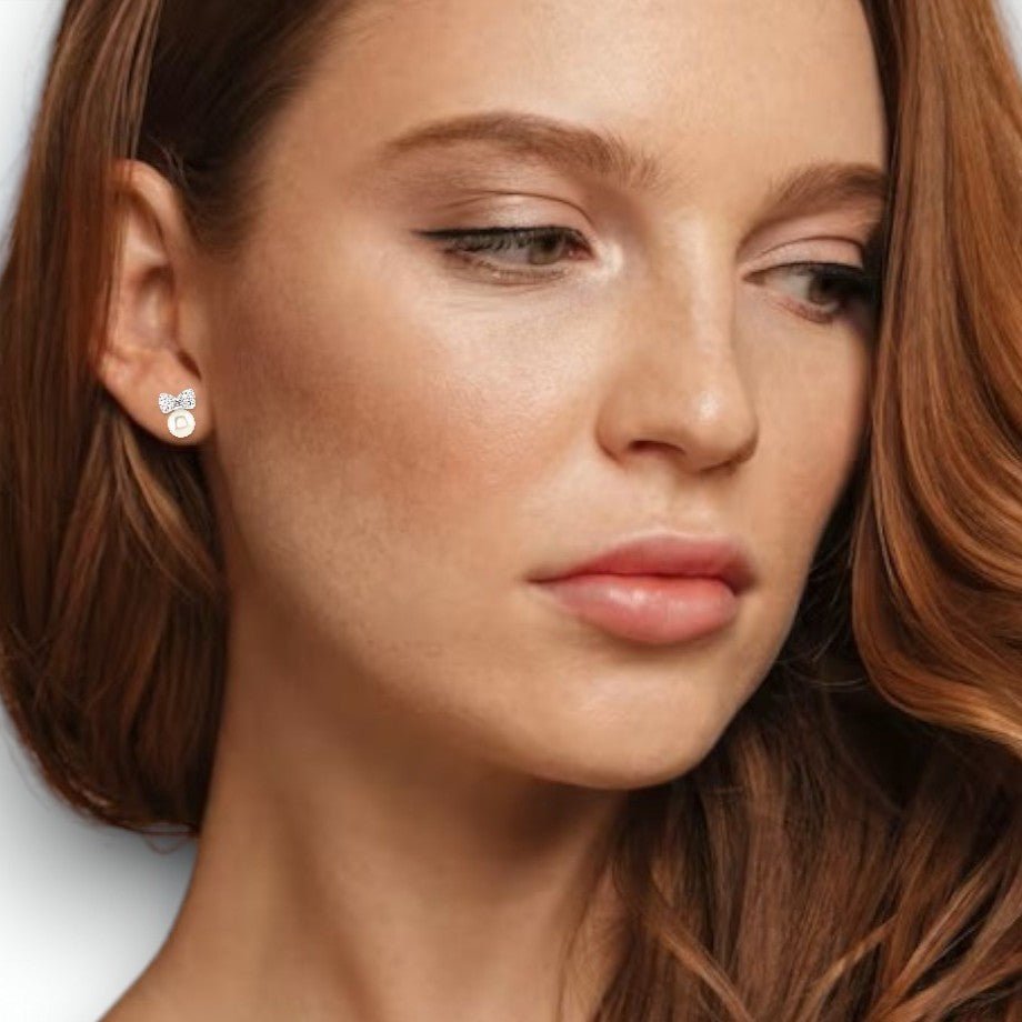 Pearl Bow Stud Earrings - Popular trends empire