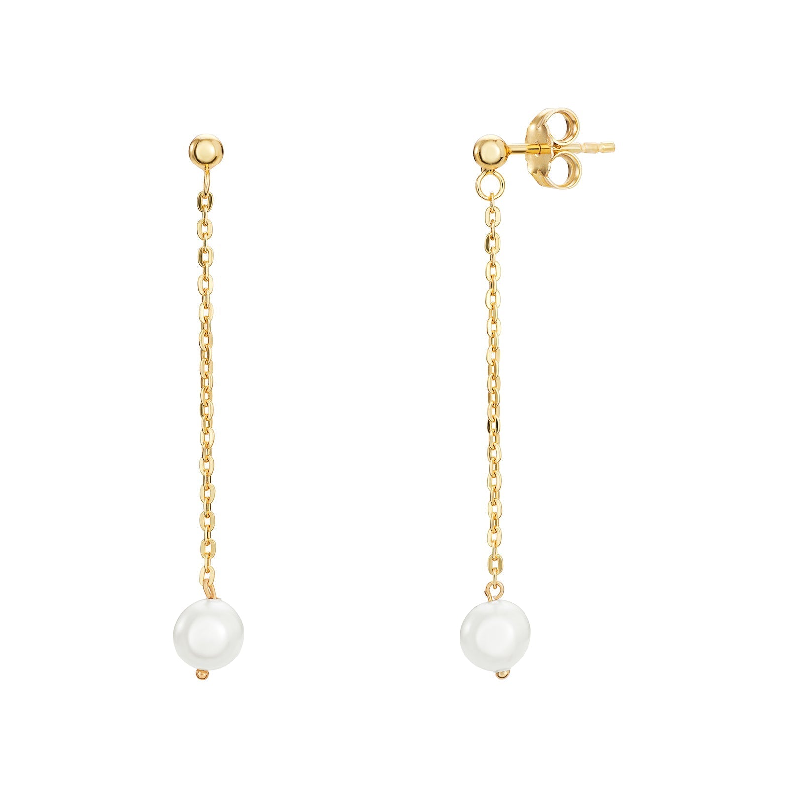 Pearl Chain Drop Earrings - Popular trends empire