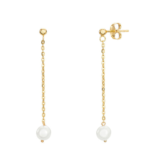 Pearl Chain Drop Earrings - Popular trends empire