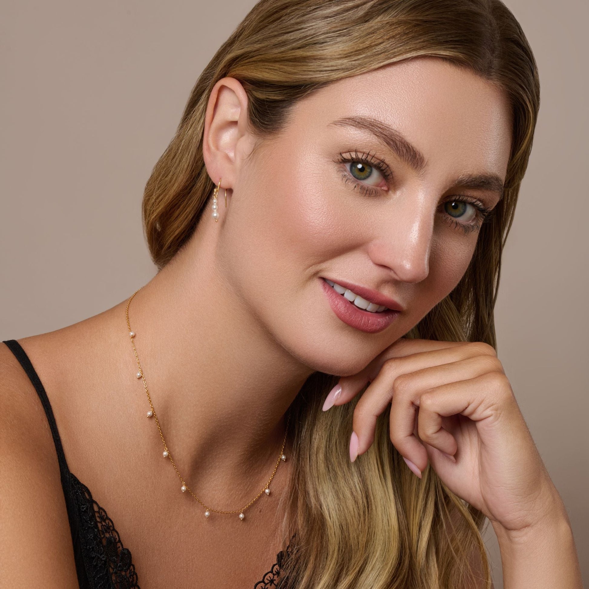 Pearl Drop Satellite Necklace - Popular trends empire