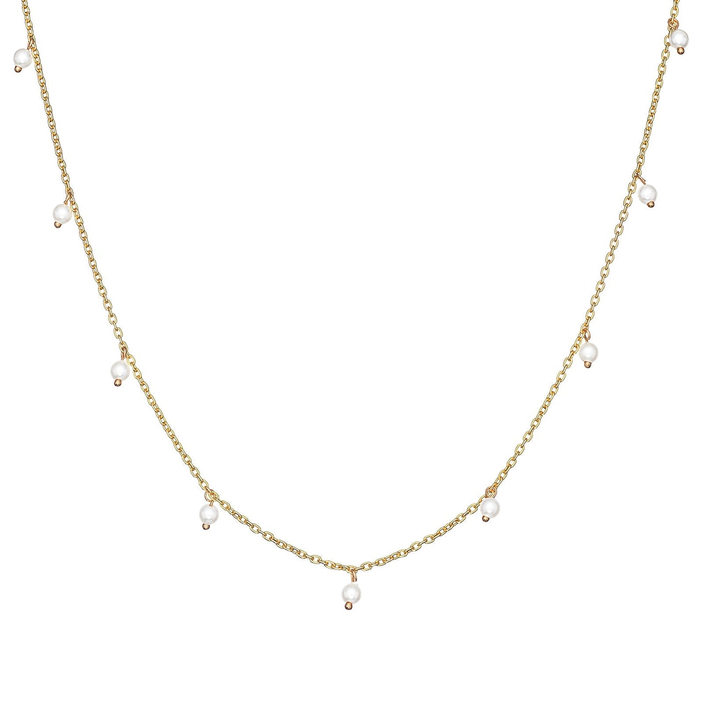 Pearl Drop Satellite Necklace - Popular trends empire