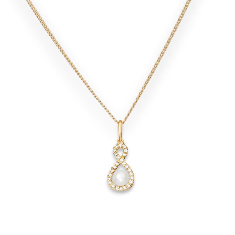 Pearl Infinity Pendant Necklace - Popular trends empire