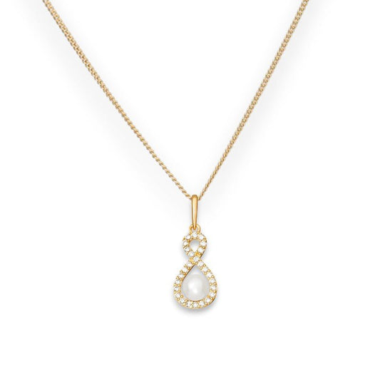 Pearl Infinity Pendant Necklace - Popular trends empire