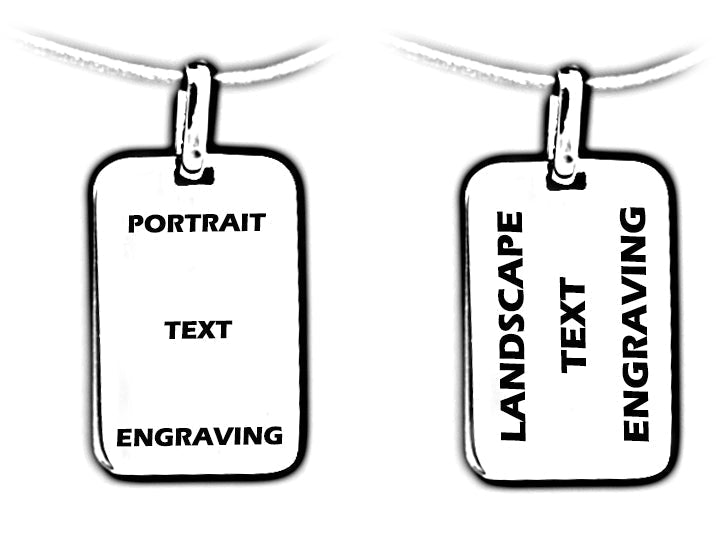 Personalised Mens' Tag Necklace – 18kt Plated Custom Photo & Text Engraved Dog Tag Pendant for Men - Popular trends empire