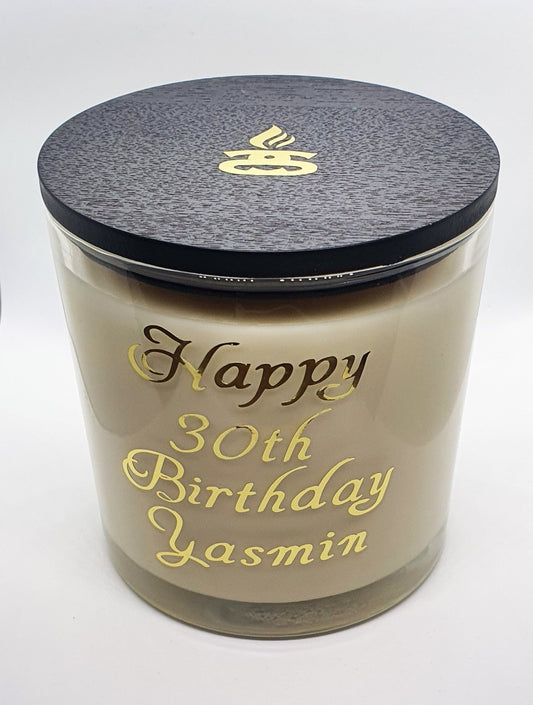 Personalised Simple Scents Grand Opulence 3 Wick Candle | Free Text Custom Message - Popular trends empire