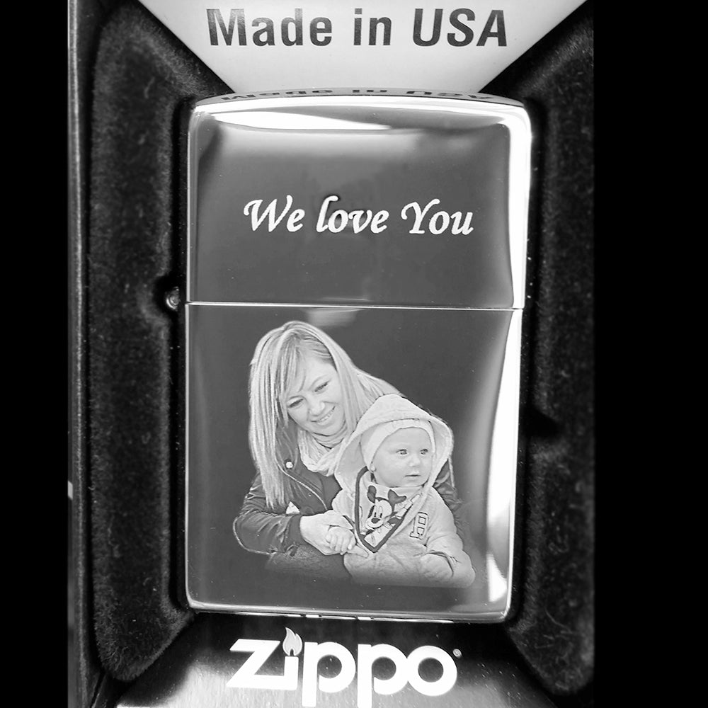 Personalised Zippo Lighter – Custom Text Engraving | Unique Photo Keepsake Gift - Popular trends empire